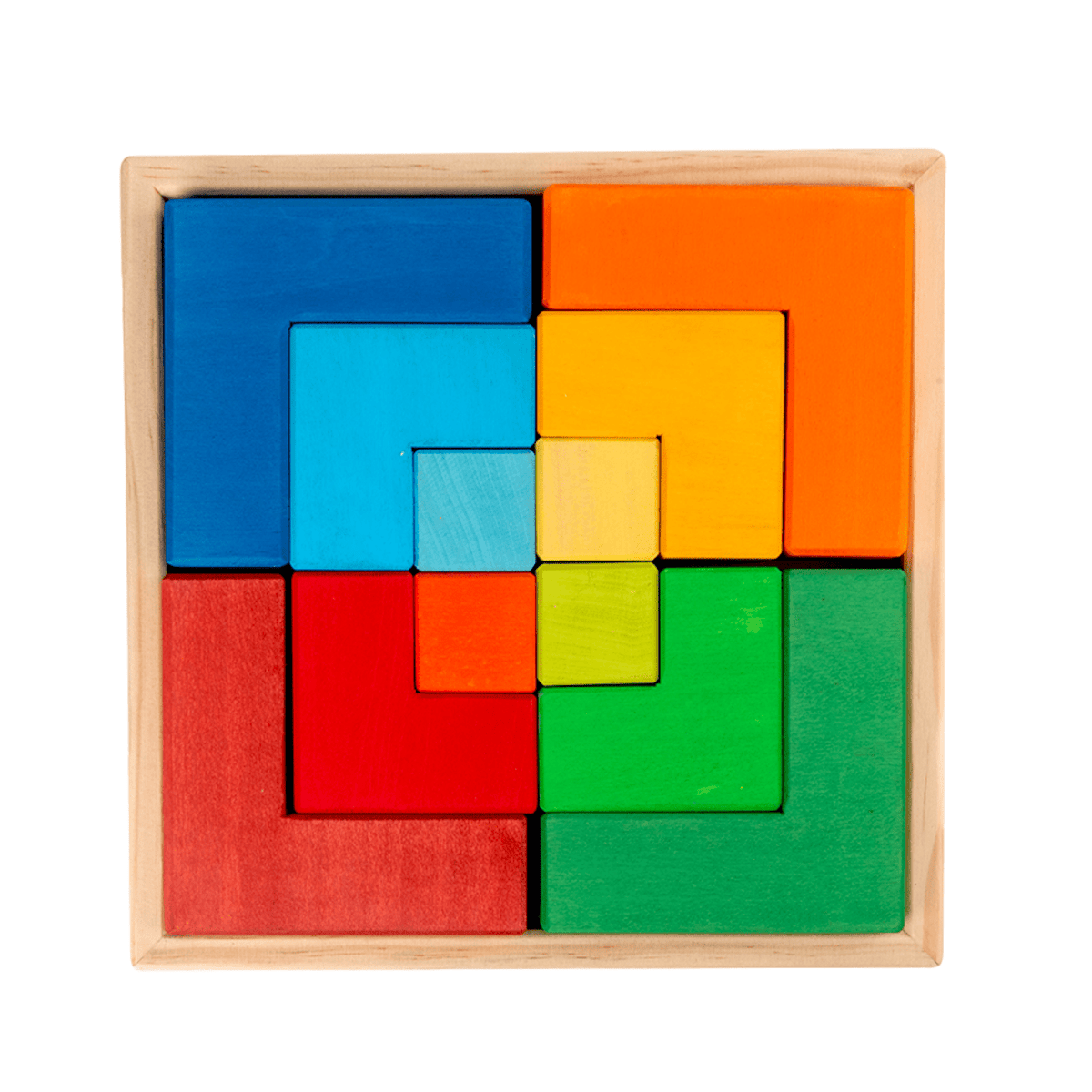 Creative Square Puzzle - Building Block Set (Stained)
