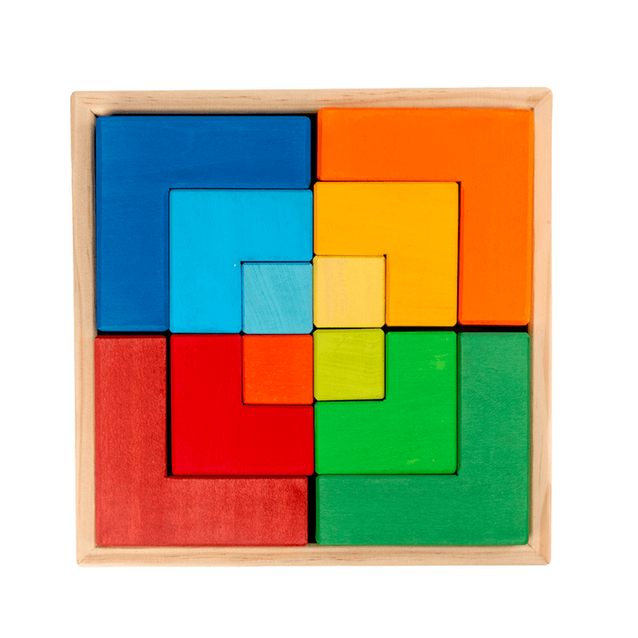 Creative Square Puzzle - Building Block Set (Stained)