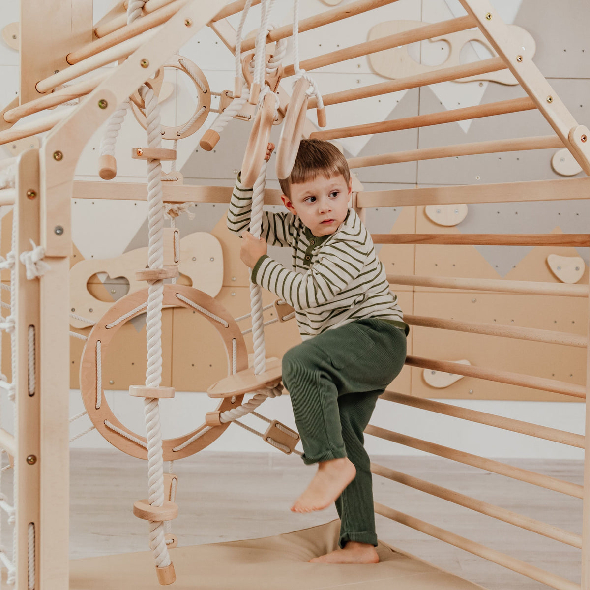 Wooden Climbing Playhouse