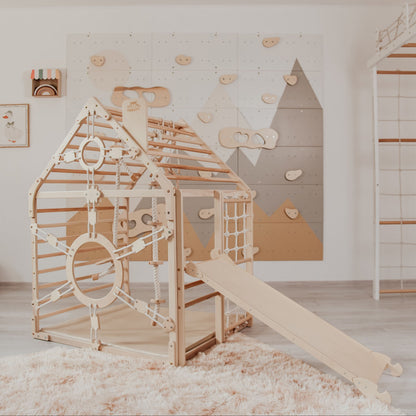 Wooden Climbing Playhouse