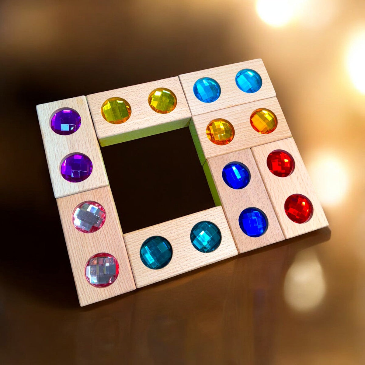 8-Piece Rectangular Gem Blocks with Storage Tray