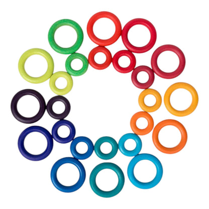 12-Dowel Sorting Tree with 24 Rings Set