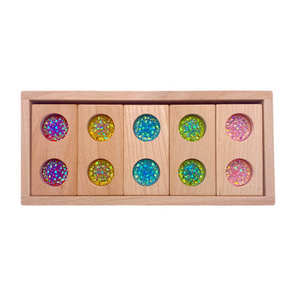 Gem Block Collection – 3 Styles with Wooden Storage Trays