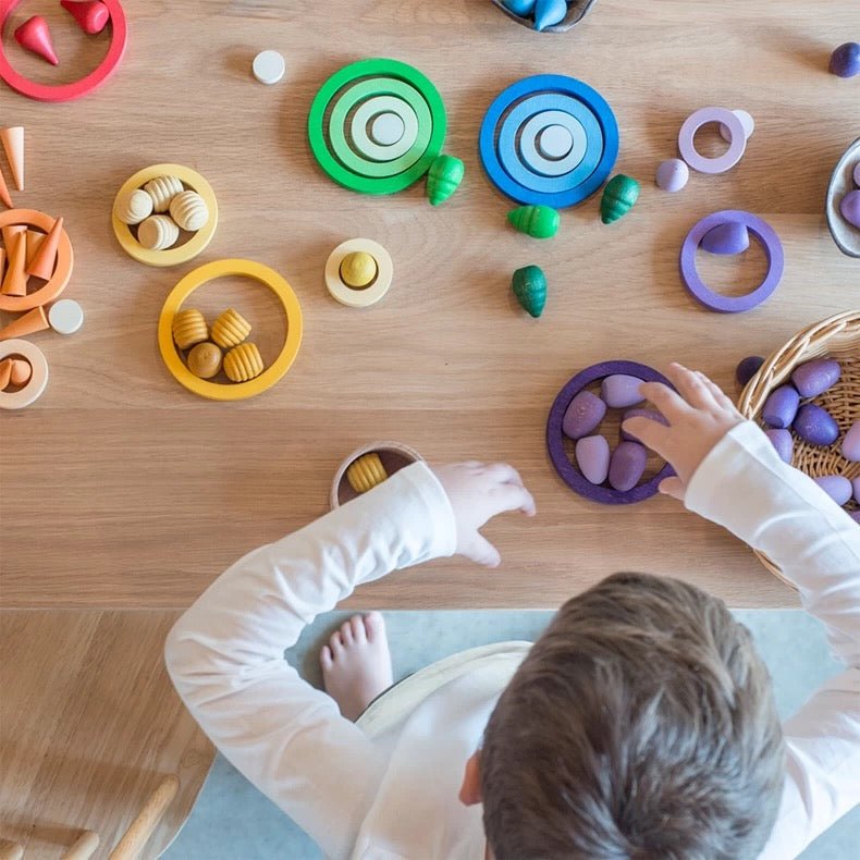 24-Piece Nesting Rings - Primary (Stained)