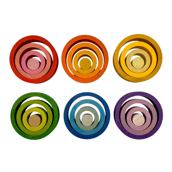 24-Piece Nesting Rings - Primary (Stained)