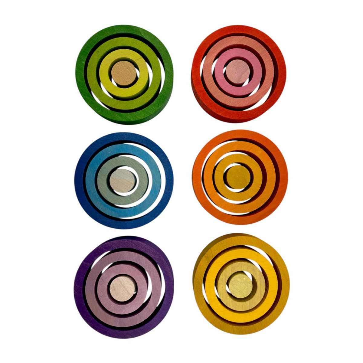 24-Piece Nesting Rings - Primary (Stained)