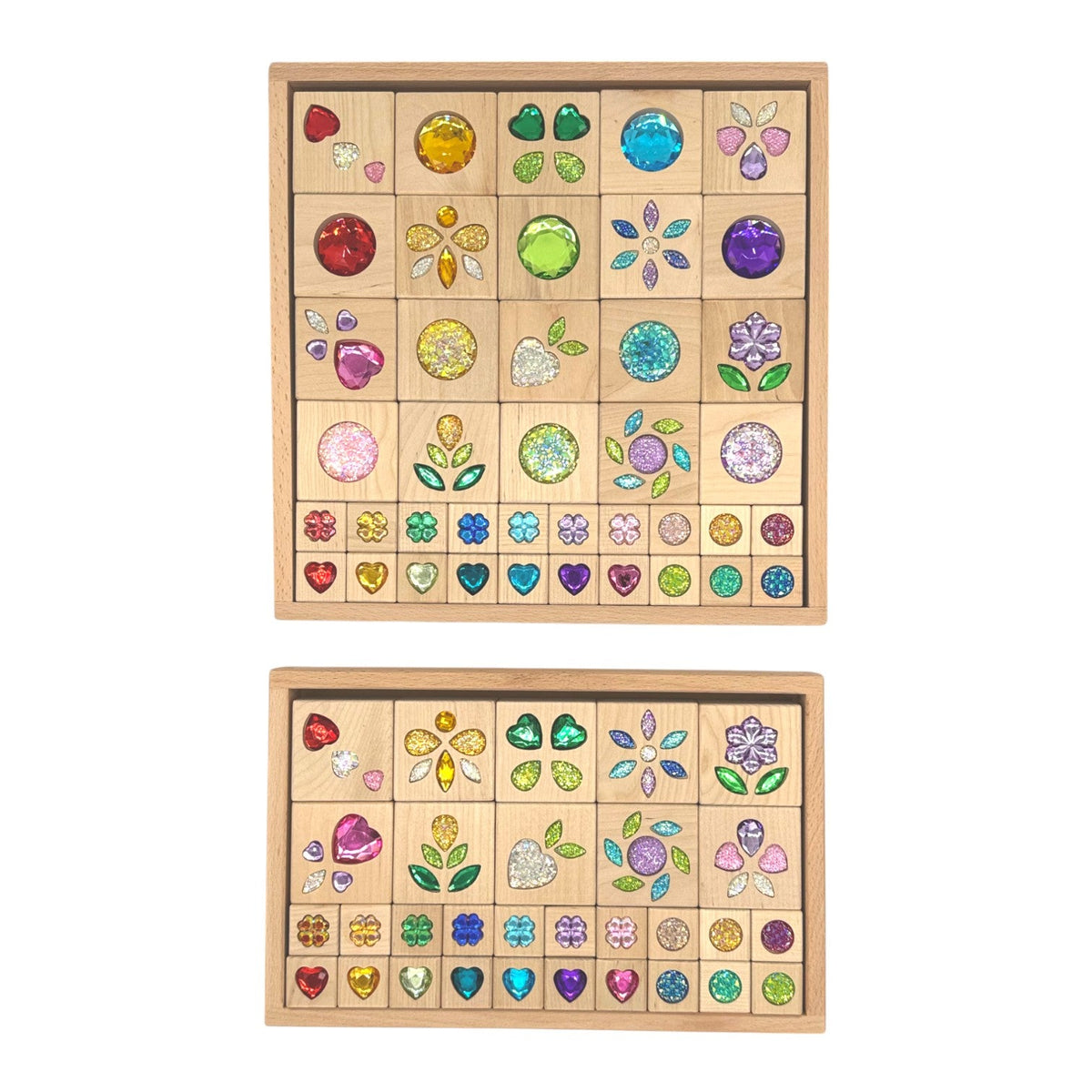 Sparkle Garden Gem Block Set – 30 & 40-Piece Sets