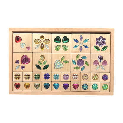 Sparkle Garden Gem Block Set – 30 & 40-Piece Sets