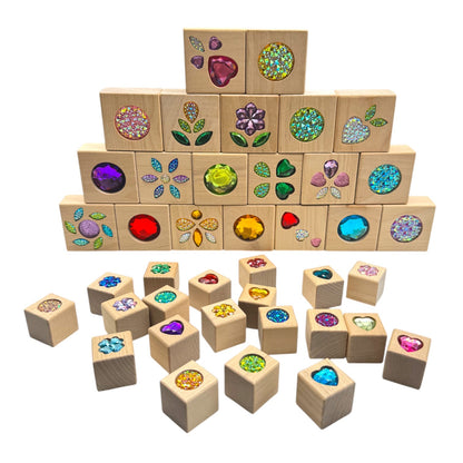 Sparkle Garden Gem Block Set – 30 & 40-Piece Sets