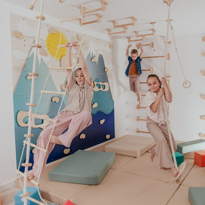 Kids Climbing Ropes