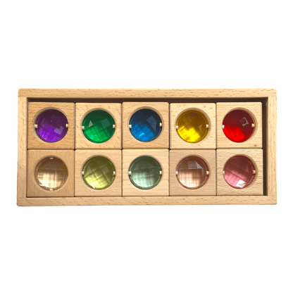 10-Piece Gemmed Window Blocks with Storage Tray