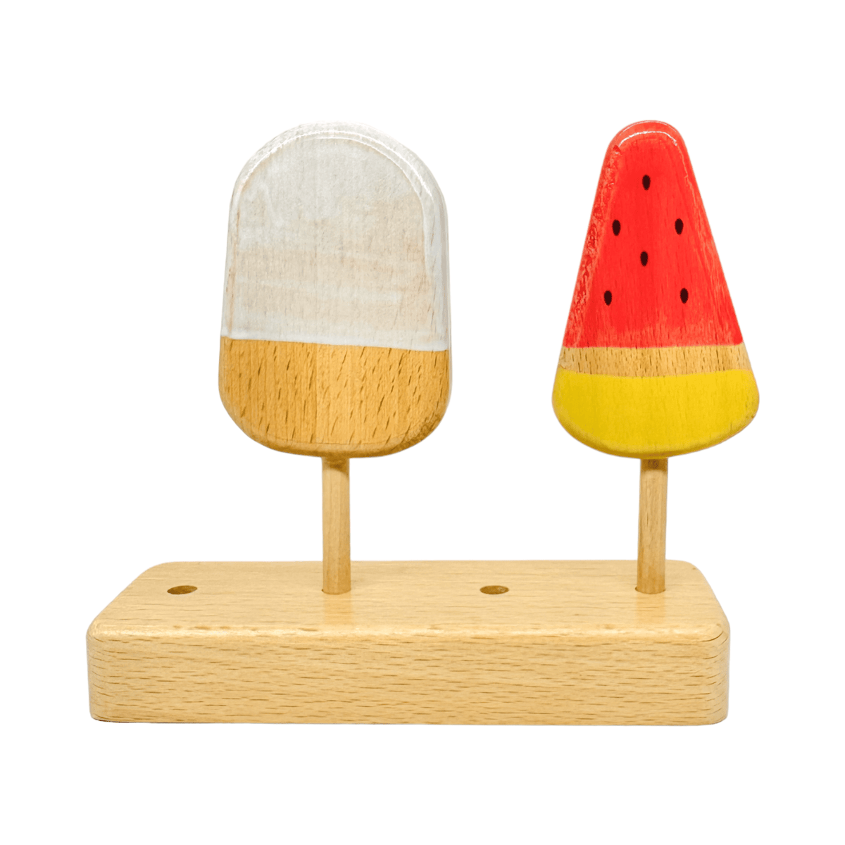 10-Piece Wooden Popsicle & Pastry Playset