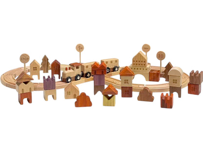 56-Piece "Town Exploration" Train Set