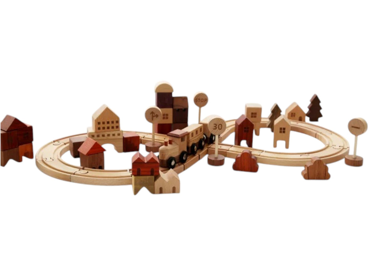 56-Piece "Town Exploration" Train Set