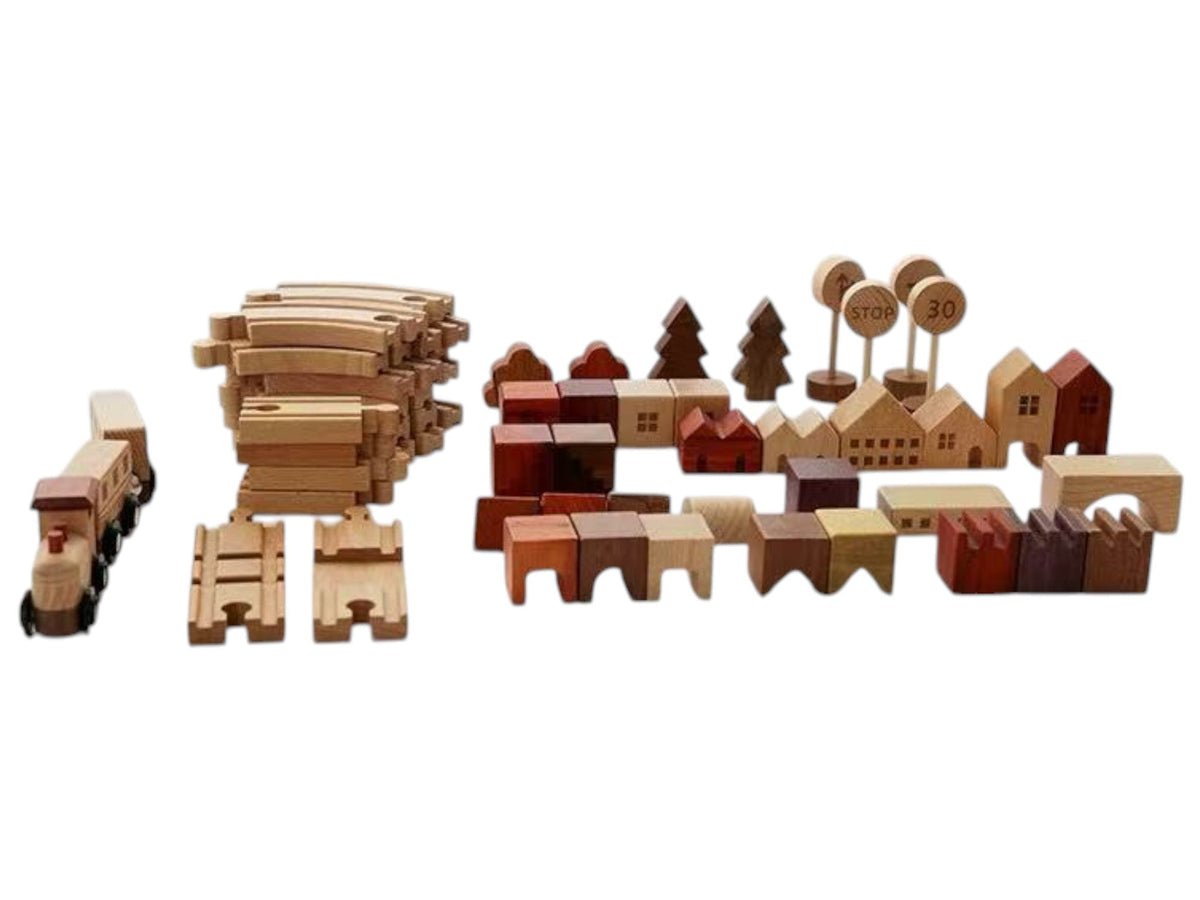 56-Piece "Town Exploration" Train Set