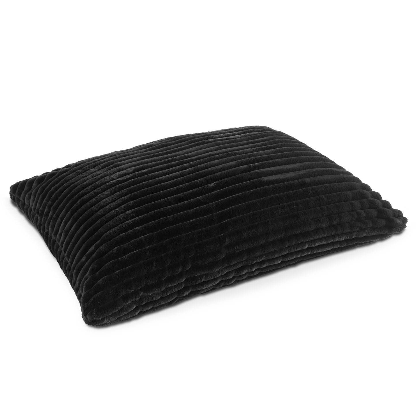 The Baggy faux fur floor lounger in Shadow