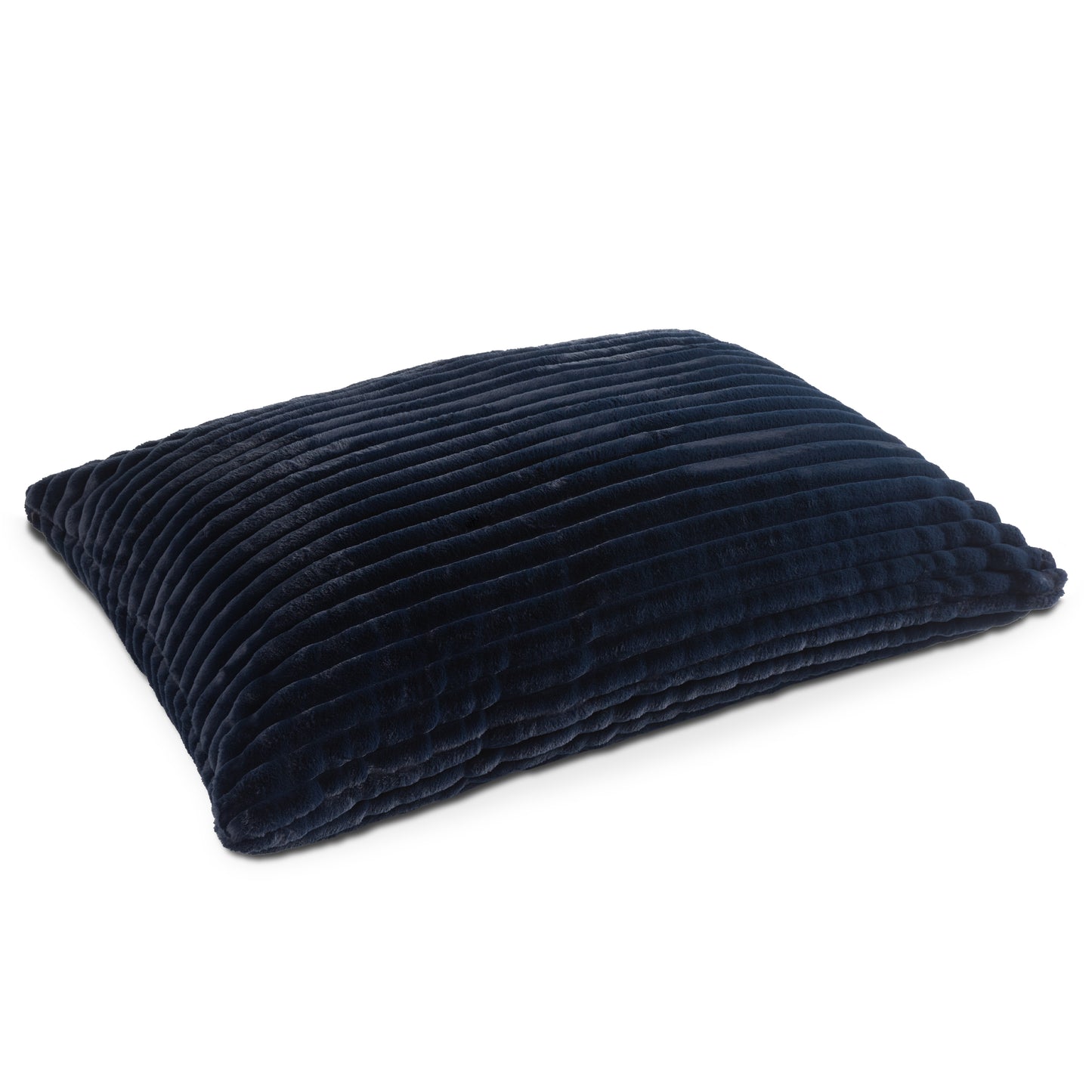 The Baggy faux fur floor lounger in Night Owl