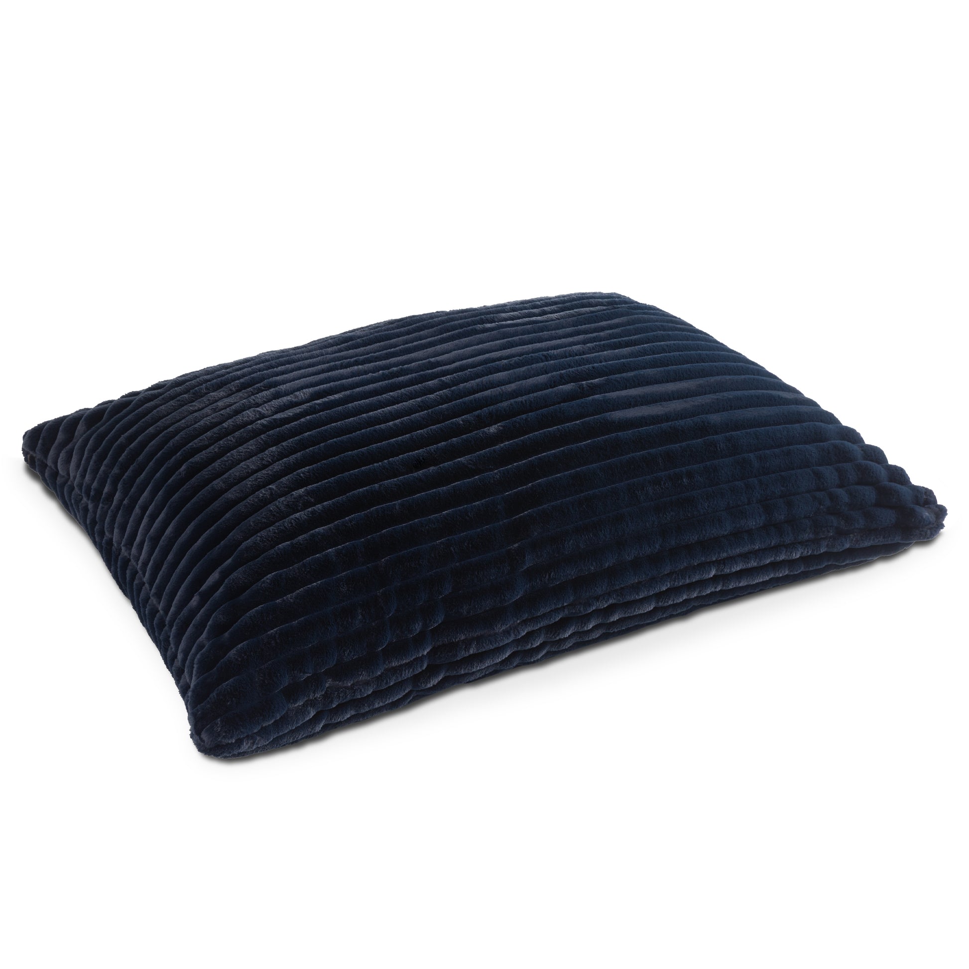 The Baggy faux fur floor lounger in Night Owl