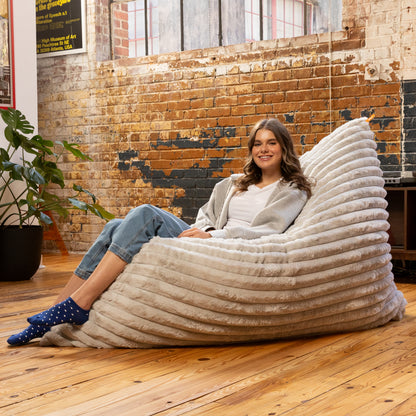 Birdsnest Baggy in a living room, shown at full size