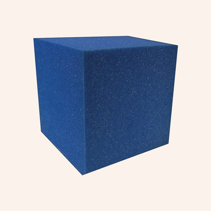 Blue 6x6 soft foam cube