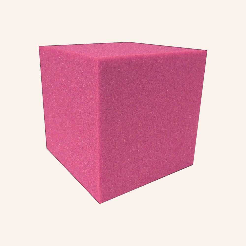 Pink 6x6 soft foam cube