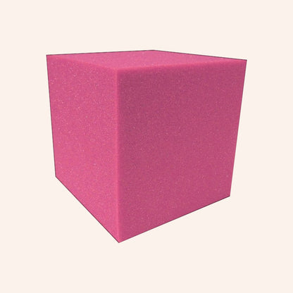 Pink 6x6 soft foam cube