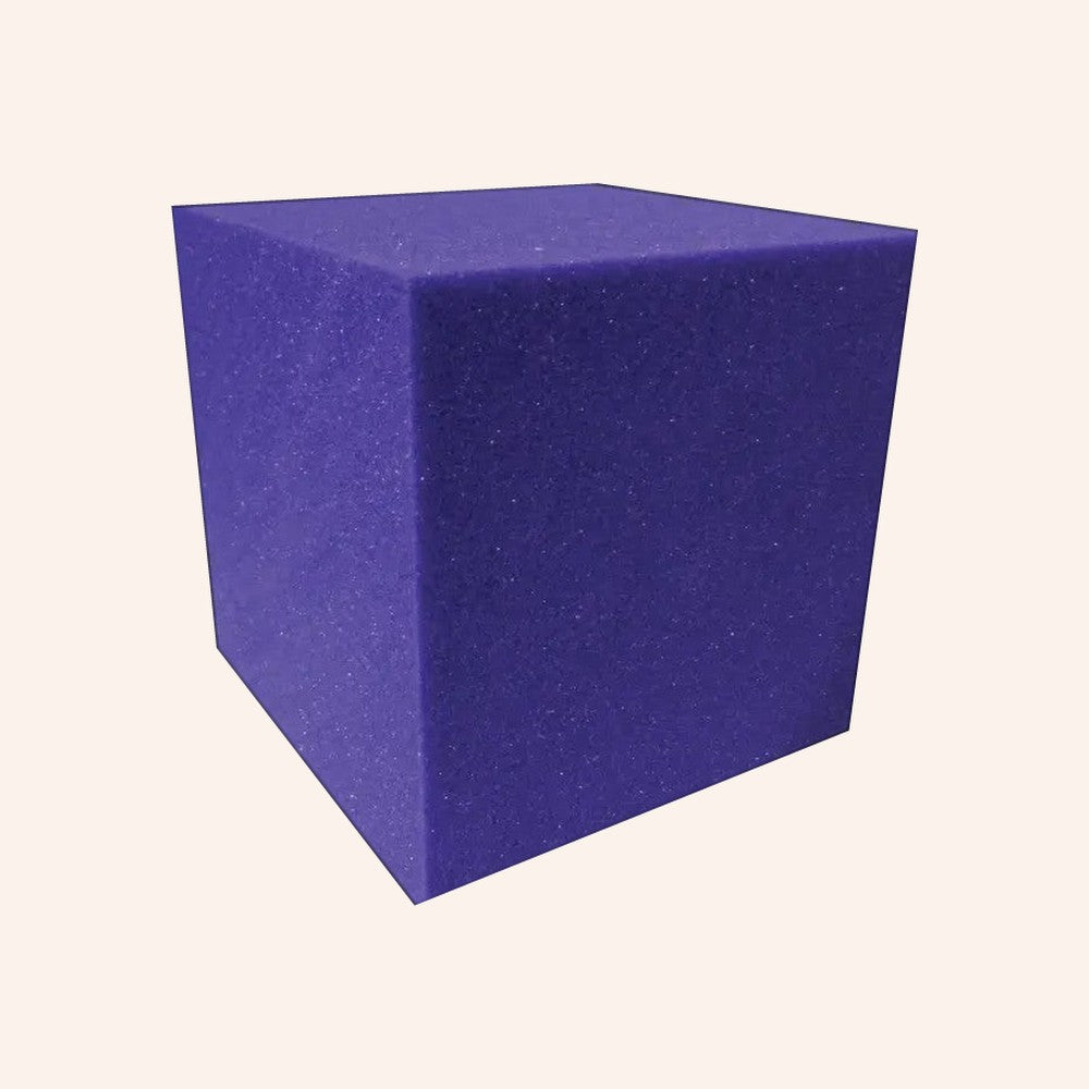 Purple 6x6 soft foam cube