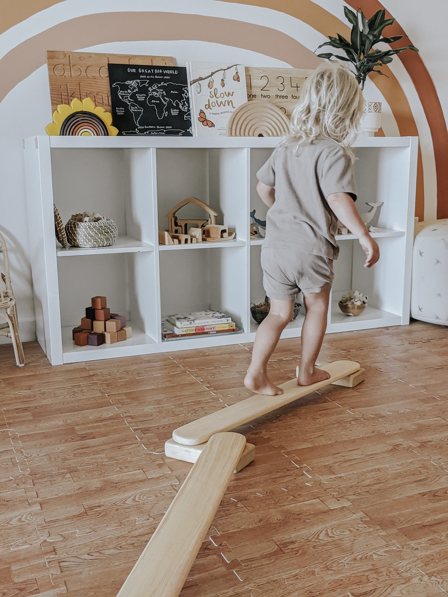 Wooden Balance Beam for Kids